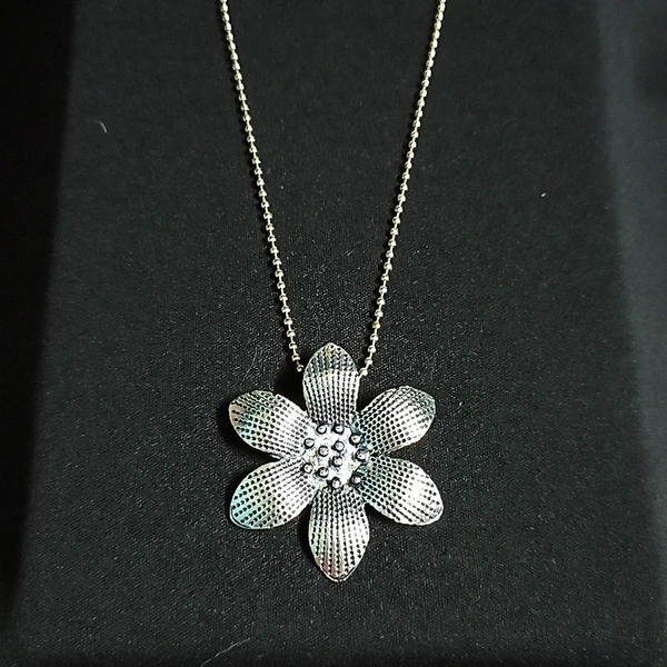 RdE Jewellery Hub PPN090 FANCY SILVER NECKLACE - SILVER