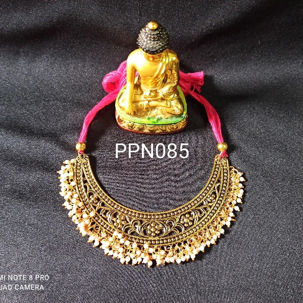 RdE Jewellery Hub PPN085 MOST DEMANDING GOLDEN PATY NECKLACE - GOLDEN