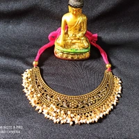 RdE Jewellery Hub PPN085 MOST DEMANDING GOLDEN PATY NECKLACE - GOLDEN