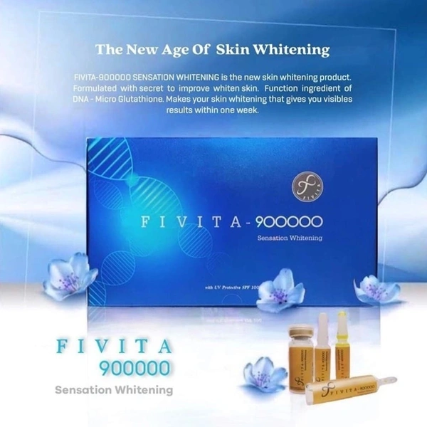 FIVITA 900,000 Sensation Whitening Glutathione Injection – Ultimate Skin Brightening & Rejuvenation - F90