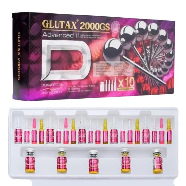 Glutax 2000gs Advanced Recombine White RNA Active Cells – Premier Skin Whitening Solution - 2000gs