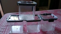 700ml 4pc Transparent Plastic Storage Jar 