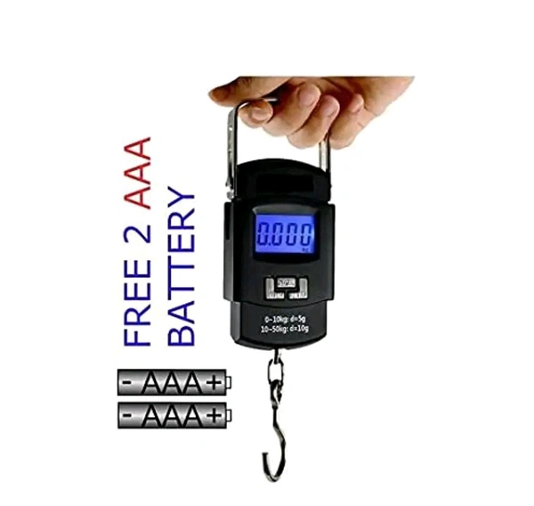 Portable Weight Scale, 50kg (Black)