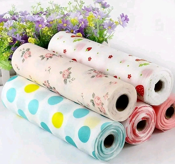 Antislip Kitchen Cupboard Liner Mat Roll Drawer (30x300 cm, Multicolour) - 1Roll - 1Roll