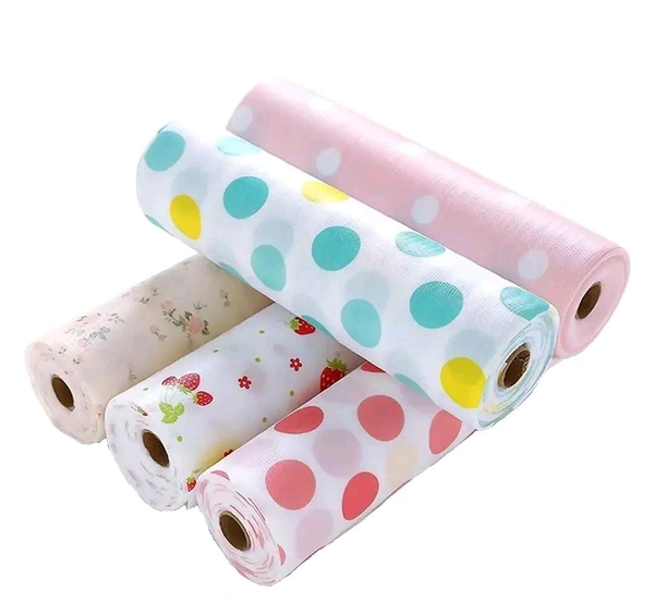 Antislip Kitchen Cupboard Liner Mat Roll Drawer (30x300 cm, Multicolour) - 1Roll - 1Roll