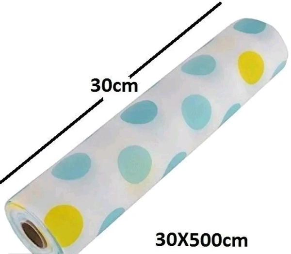 Antislip Kitchen Cupboard Liner Mat Roll Drawer (30x300 cm, Multicolour) - 1Roll - 1Roll