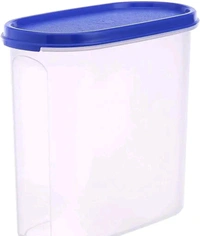 Plastic Oval Modular Container Storage Jar 2500ml , Pack Of 4 - 4pc