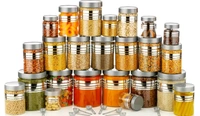 Airtight Transparent Plastic Jars 24pc