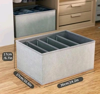 Clothes Drawer Organizer for Jeans - Gray