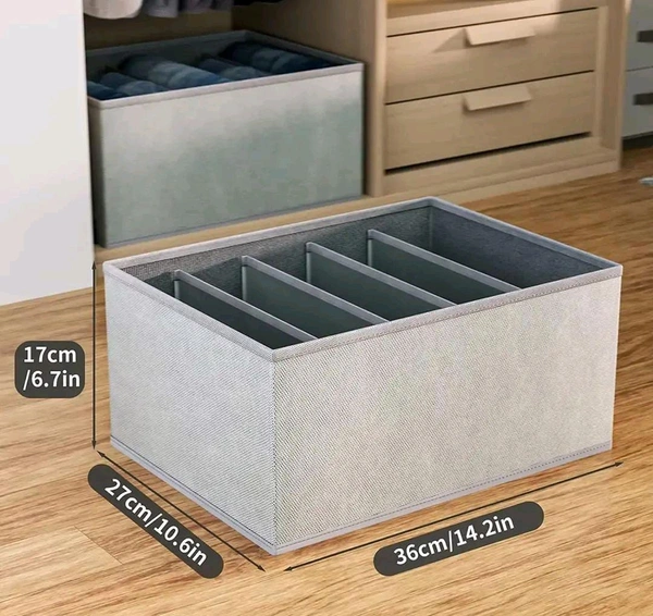 Clothes Drawer Organizer for Jeans - Gray
