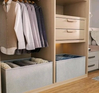 Clothes Drawer Organizer for Jeans - Gray
