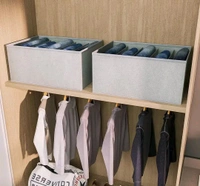 Clothes Drawer Organizer for Jeans - Gray