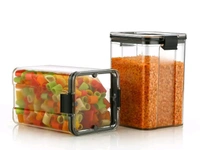 1100ml Transparent Airtight Container Jar - 4pc