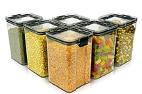 1100ml Transparent Airtight Container Jar - 6pc