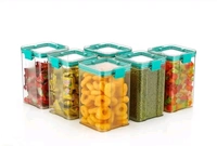 1100ml Transparent Airtight Container Jar - 8pc