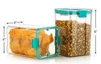 1100ml Transparent Airtight Container Jar - 8pc