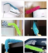 Foldable Microfiber Fan Cleaning Brush Flexible Head