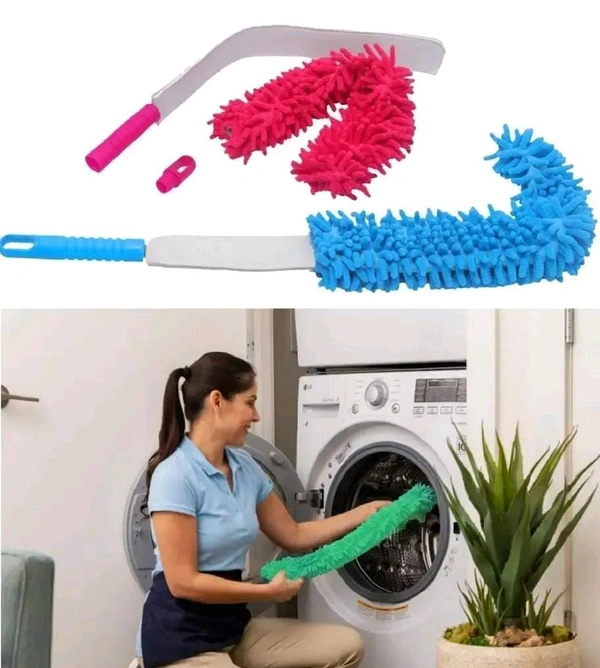 Foldable Microfiber Fan Cleaning Brush Flexible Head