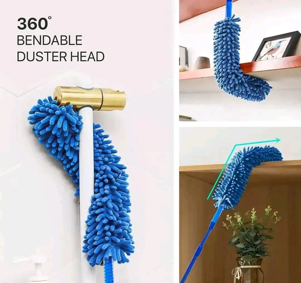 Foldable Microfiber Fan Cleaning Brush Flexible Head