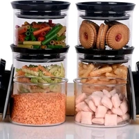 6pc 500ml airtight BPA free Plastic jar 