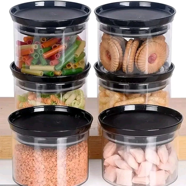 6pc 500ml airtight BPA free Plastic jar 