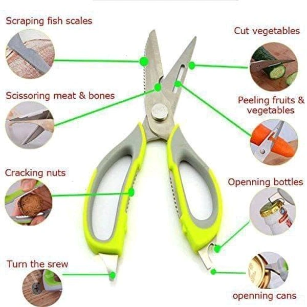 10 In 1 Multi-Purpose Kitchen Vegetable Cutting Scissor