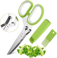 Multi-Functional Stainless Steel Kitchen 5 Layers Scissors  