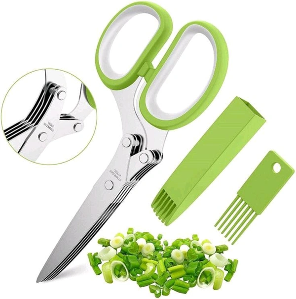 Multi-Functional Stainless Steel Kitchen 5 Layers Scissors  