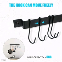 Kitchen Rail With 10 Hooks