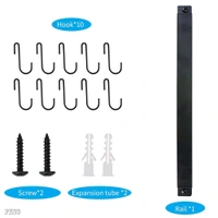 Kitchen Rail With 10 Hooks