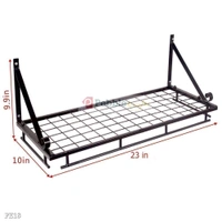 Wall Mounted Wrought-iron Storage Hanging Pots & Pan Rack/shelf