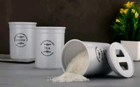 Tea-Sugar-Coffee Container - 3 Pcs
