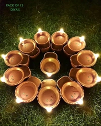 Led Water Sensor Diya 12pc
