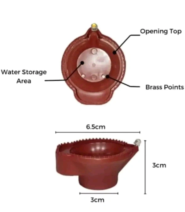 Led Water Sensor Diya 12pc