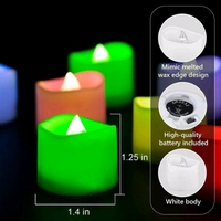 Flameless Led Tea lights/ Diya - 12pc