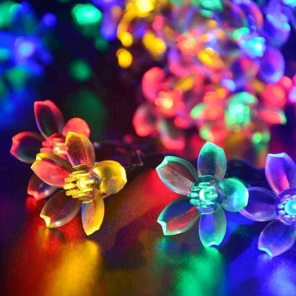 14 LEDs 3 m Multicolor Steady Flower Rice Lights Pack of 1