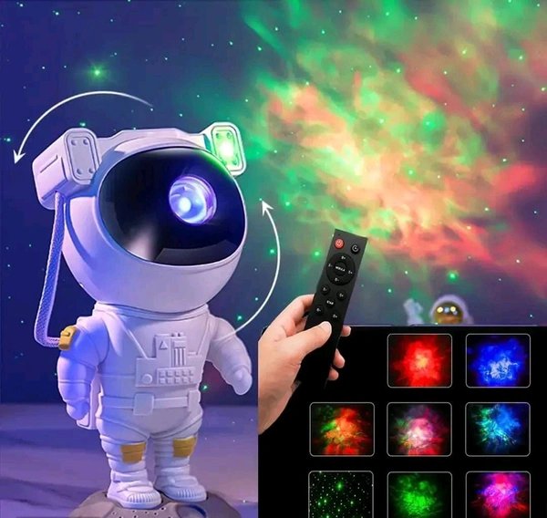 Astronaut Galaxy Projector with Remote Control, 360degree Adjustable Timer