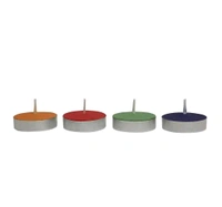 Casa Chic Colored Wax Tealight Candles (Unscented) - 50pc
