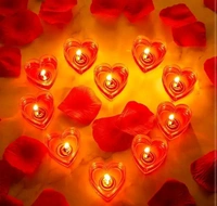 Rose Scented Heart Shaped Candle  - 24