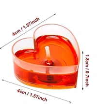 Rose Scented Heart Shaped Candle  - 24