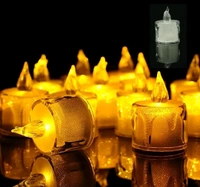 Smokeless and Flameless Acrylic Led Tea Light Candle for Outdoor and Indoor Festival Decoration(Set of 6) - 6