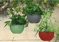 Virajsanchi Hanging Pots With Metal Chain 5 Pieces