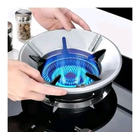 Heavy Silver Manual Gas Stove Stand Gas Saver Burner Stand (Silver) - 1Pc