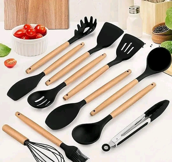 Silicone spectula 11Pcs Non-Stick Silicone Spatula Set for Kitchen