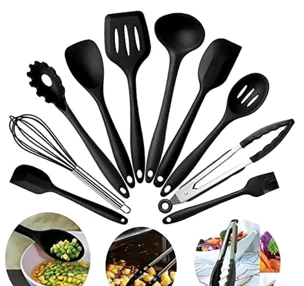 Silicone spectula 11Pcs Non-Stick Silicone Spatula Set for Kitchen