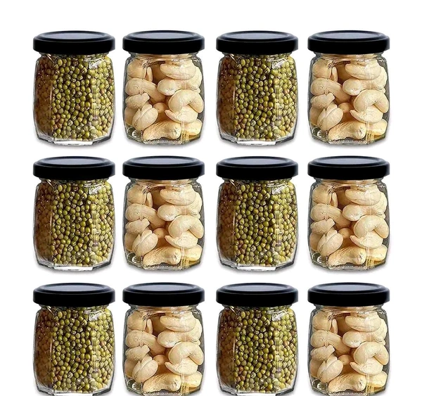 Crown Shape Glass Jars With Airtight Snug Seal Container