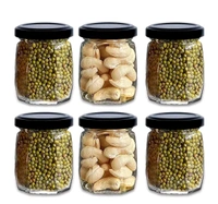 Crown Shape Glass Jars With Airtight Snug Seal Container