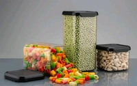 Airtight Heavy Quality Container Set Kitchen Storage with Spoons,