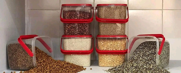 Plastic Storage Container set square for Rice
