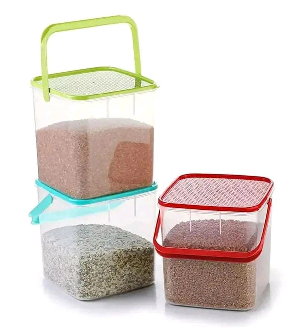 Plastic Storage Container set square for Rice
